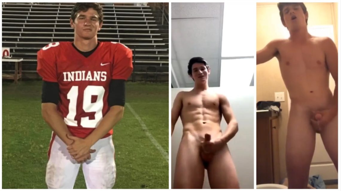 Football kicker twink’ s jerk videos a compilation