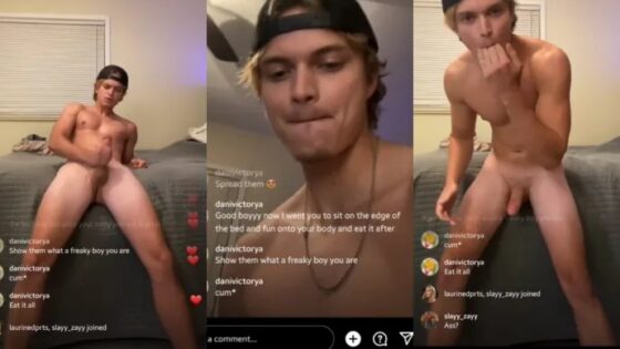 Ryan.Evans42 jekrs his fat cock and likes up his own load