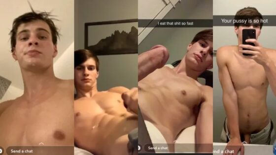 Cute twink’s snapchat jerk videos