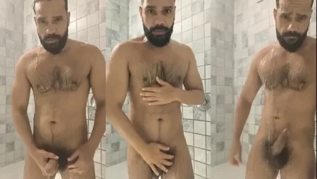 Vander Harig – Shower Jerk Off – Solo Masturbation and Cumshot