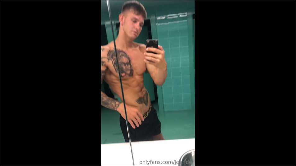 Showing off my body after a workout Joe Rider