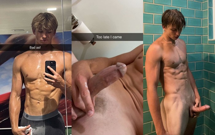 Blonde college twink’s jerk videos