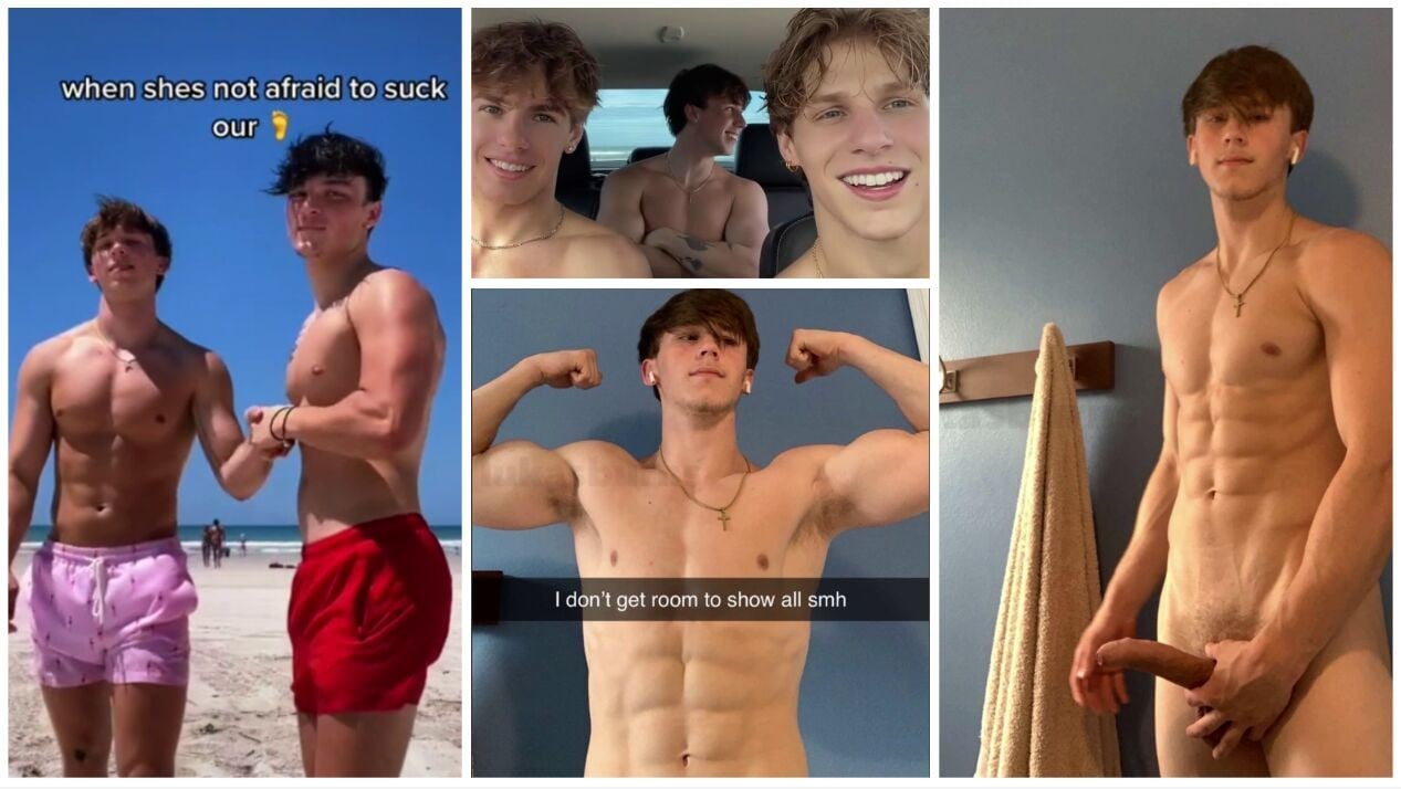 Tiktoker JacksonF showing his huge cock