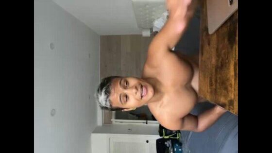 Denis Dosio oils up and strip teases on stream