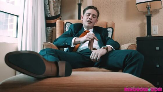 Reno Gold billionaire roleplay strip show in a suit