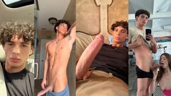 Hung tktoker “Luhh” jerks his big cock – a compilation