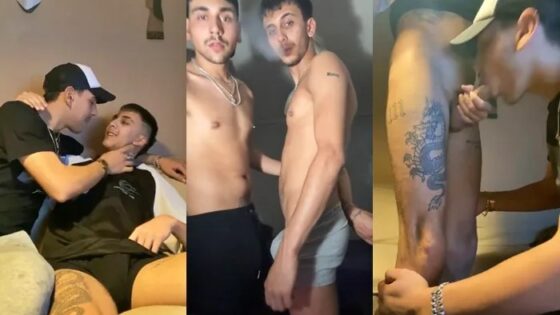 Young guys fool around and suck cock