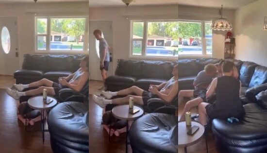 Young alpha gets worshipped by two guys while he games Young alpha gets worshipped by two guys while he games