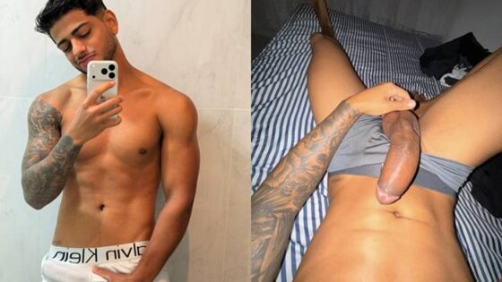 Marcio Mendes jerks off and shoots a nice load