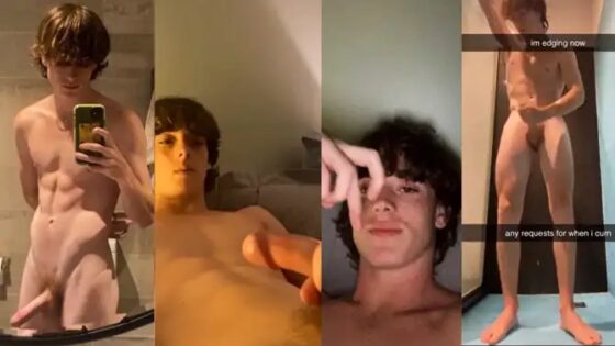 Cute twink jerks off – a compilation