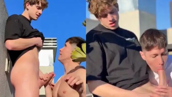 Stud gets a blowjob while grilling before they fuck – feldriano