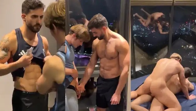 Daniel Knight picks up a guy at the gym and fucks him