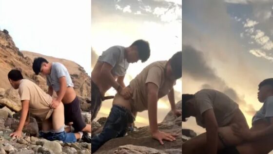 Fucking on the rocks on a hike – juliocesarayl