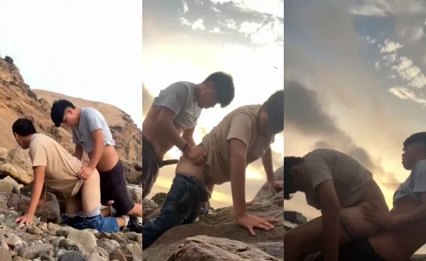Fucking on the rocks on a hike juliocesarayl