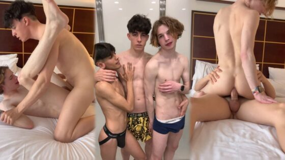 Liam Gold fucks Ukranian twink AleksandrRamm and AladdinTwink