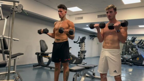 Franco Arias and Gian Luca have sex after gym training