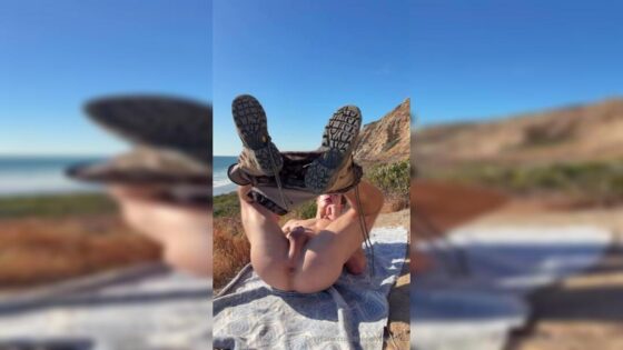 Sean Ford beach finger and jerkoff solo
