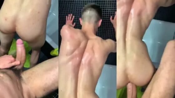 Young guy getes fucked in the bathroom