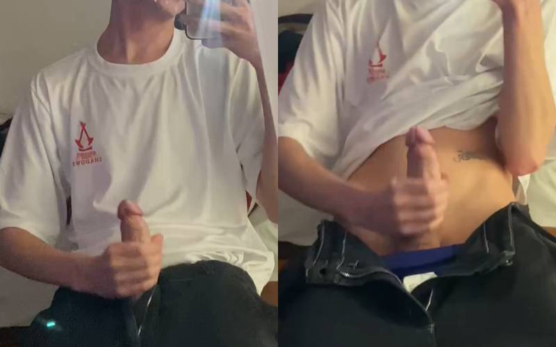 Leo Rodrigues jerks his cock