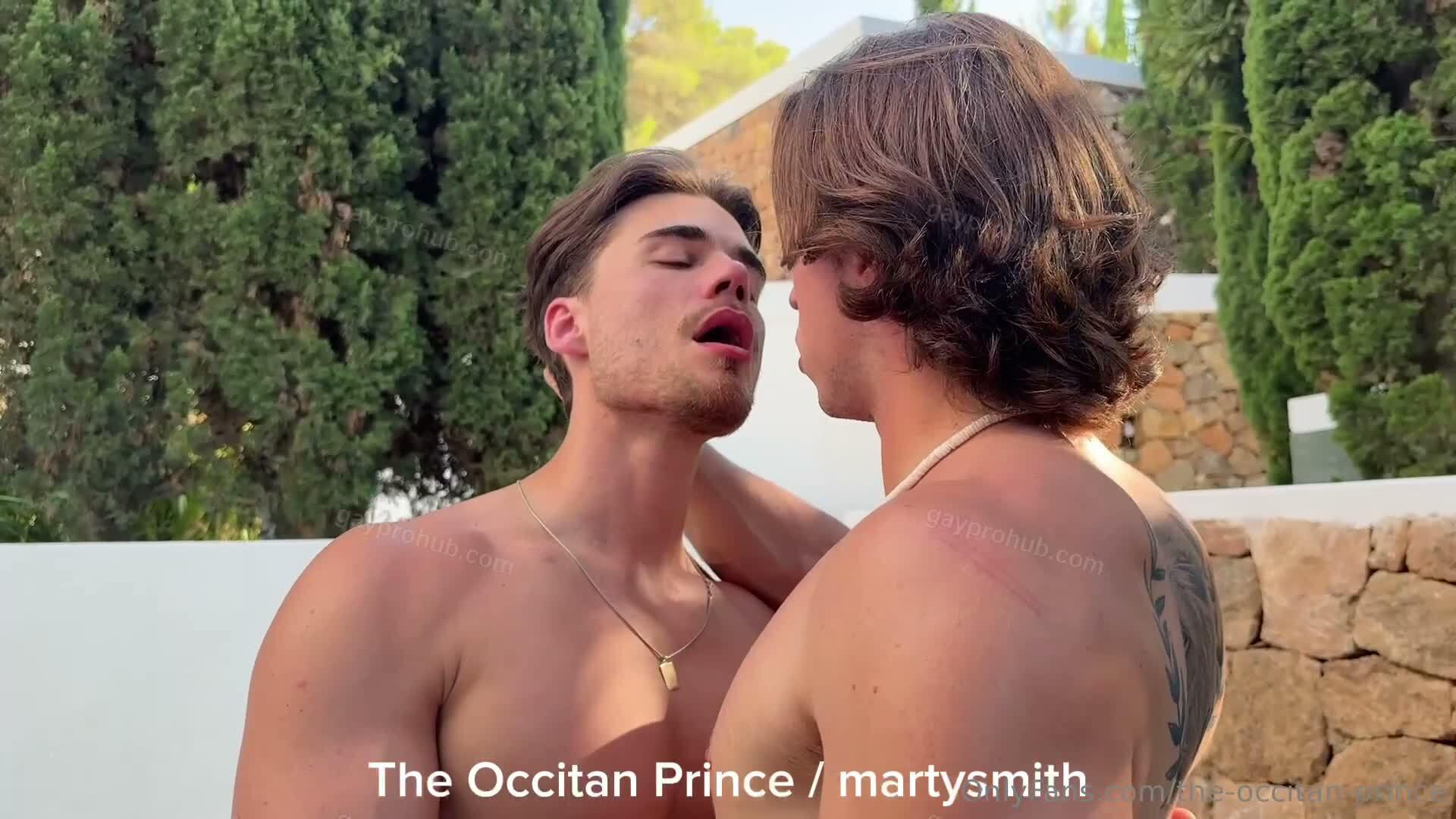 The Occitan Prince fucks Marty Smith on the patio
