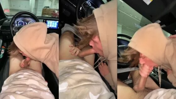 Joey Stole gets a blowjob in the parking garage