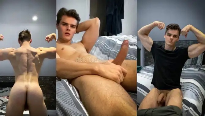 Tobez shows off his body, uncut cock, and feet
