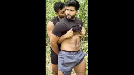 Donny Hot fucks Andres Milan in the woods