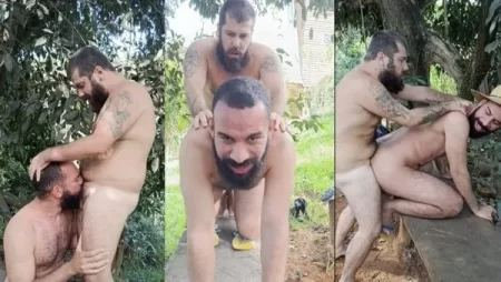Taking It Good from the Big Bear – Judoca Peludo and Zeagroboy fuck in the park