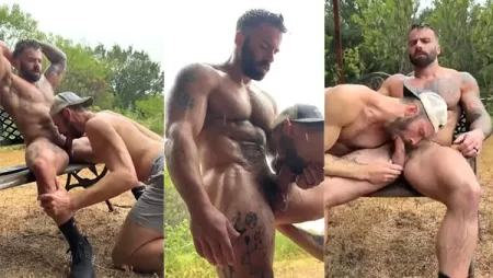 BrandtsBoys – Kyle sucks Jordan?s cock in the rain