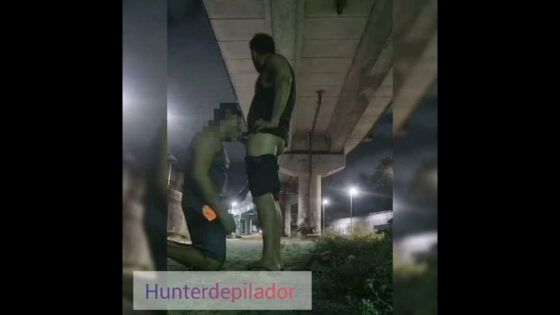 Hunter Exibicionista – After leave the bar Naked fuck on the footpath at night – Part 2