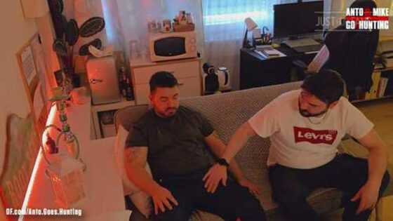 JustForFans – AntoGoesHunting – Straight Chubby Construction Worker I Met in the Park Comes Over for His First Curio