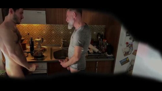 Leandro Bellmer – Visit 10 My real step-grandpa caught me masturbating in his kitchen
