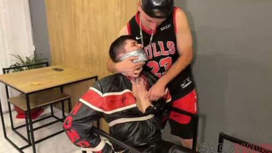 SmokeHunter and SadoHaus – Younger Biker Is Captured By Scally Lad Who Loves To Tie