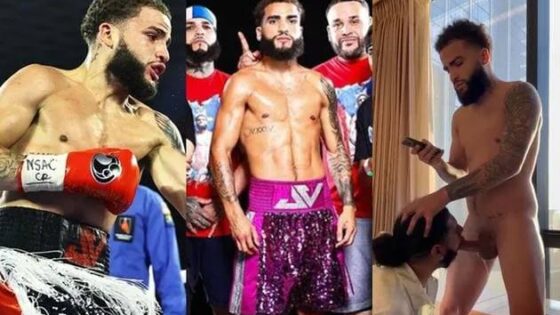 Pro fighter gets a sloppy blowjob