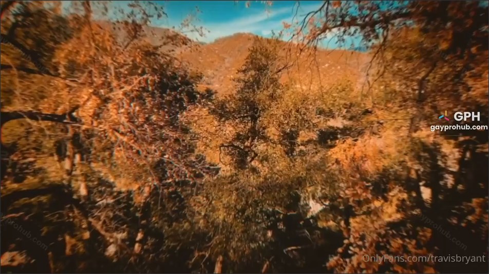 Travis Bryant strips naked in the forest