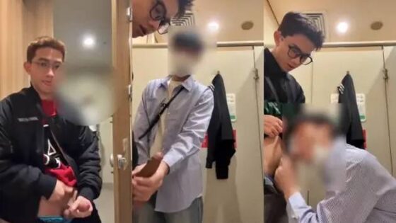 Asian twink gets blown in the public toilets – ducal_39