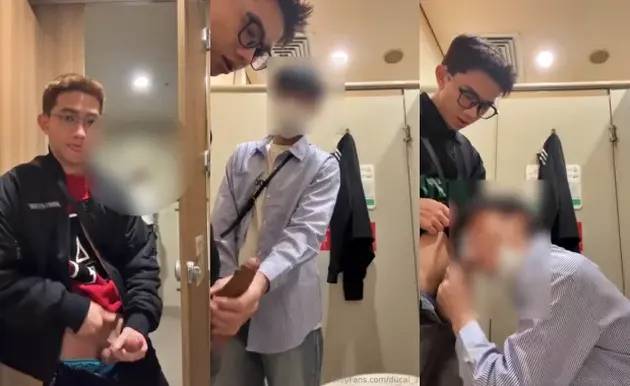 Asian twink gets blown in the public toilets ducal_39