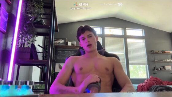 CJ Clark (CJClarkofficial) fucks his toy while talking to you