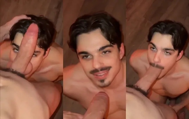 Pretty boy sucks on a thick cock – with Silas Vow and HungASF02